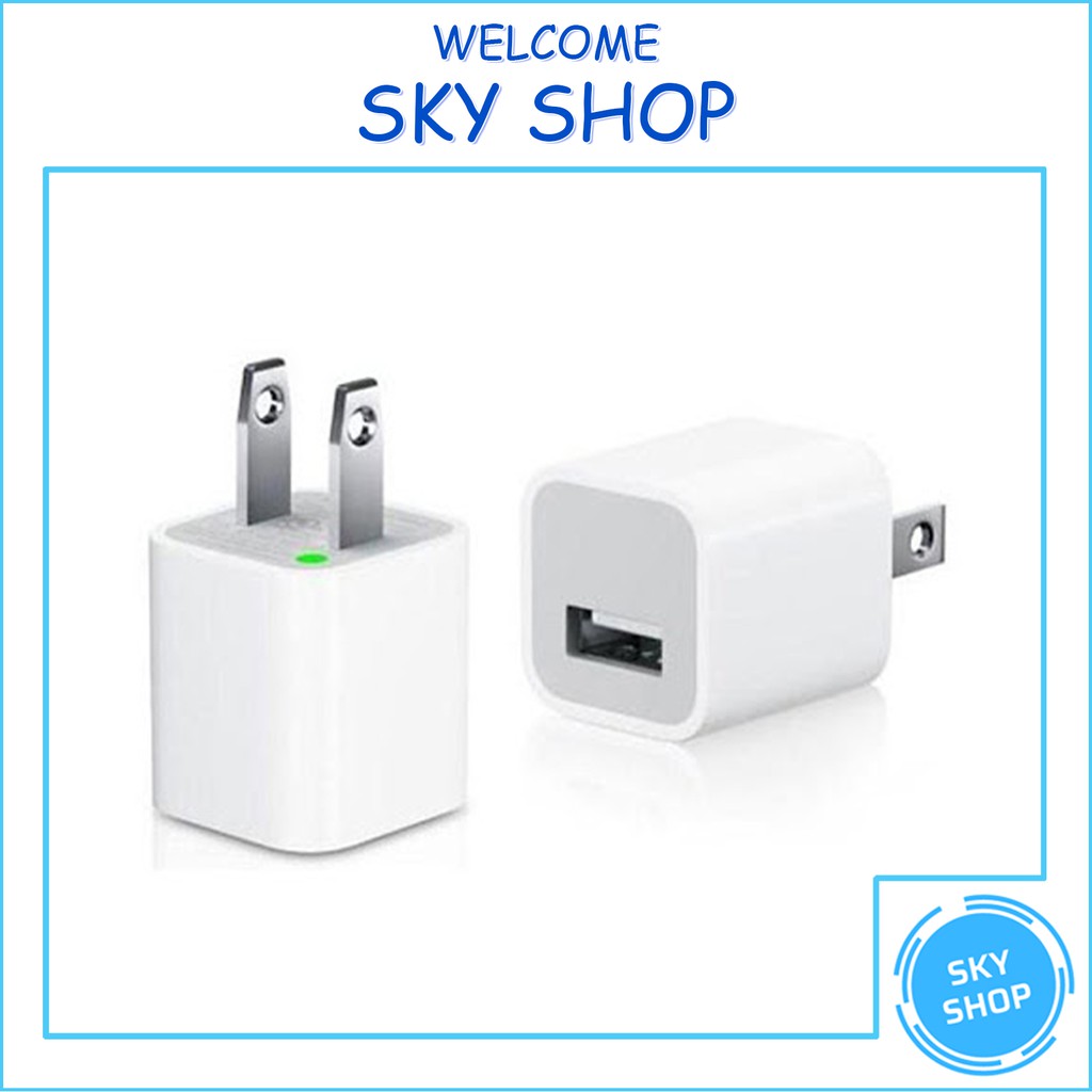 Củ Sạc Vuông 1A Cao Cấp I7 - dùng cho nhiều dòng điện thoại iphone/ samsung/ oppo/ nokia - SKY SHOP