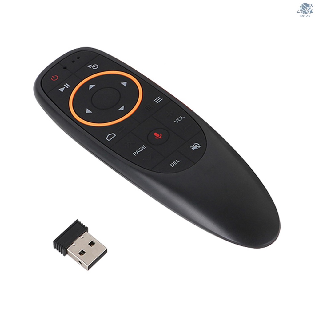 Điều Khiển Từ Xa Không Dây G10 2.4ghz Với Đầu Nhận Usb Cho Android Tv Box Pc Laptop Notebook Smart Tv Đen