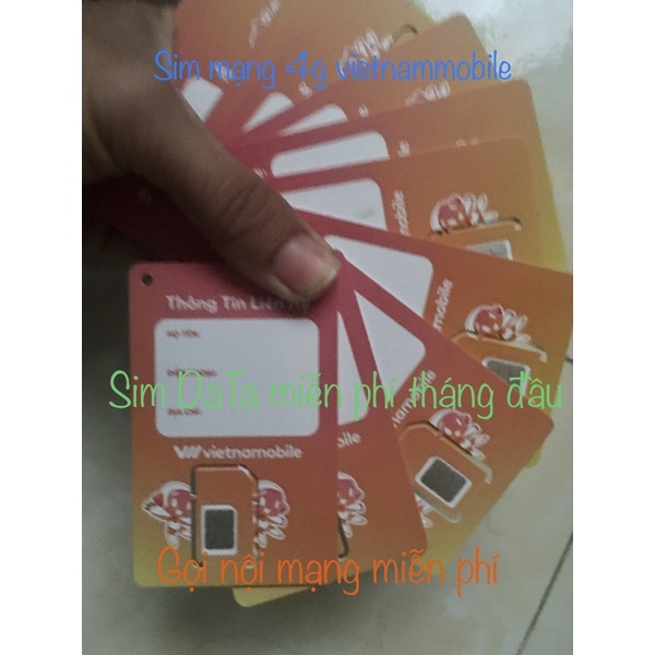 Sim data 4g vietnammobile giá rẻ nghe gọi vào mạng miễn phí tháng đầu gia hạn 30k 1 tháng