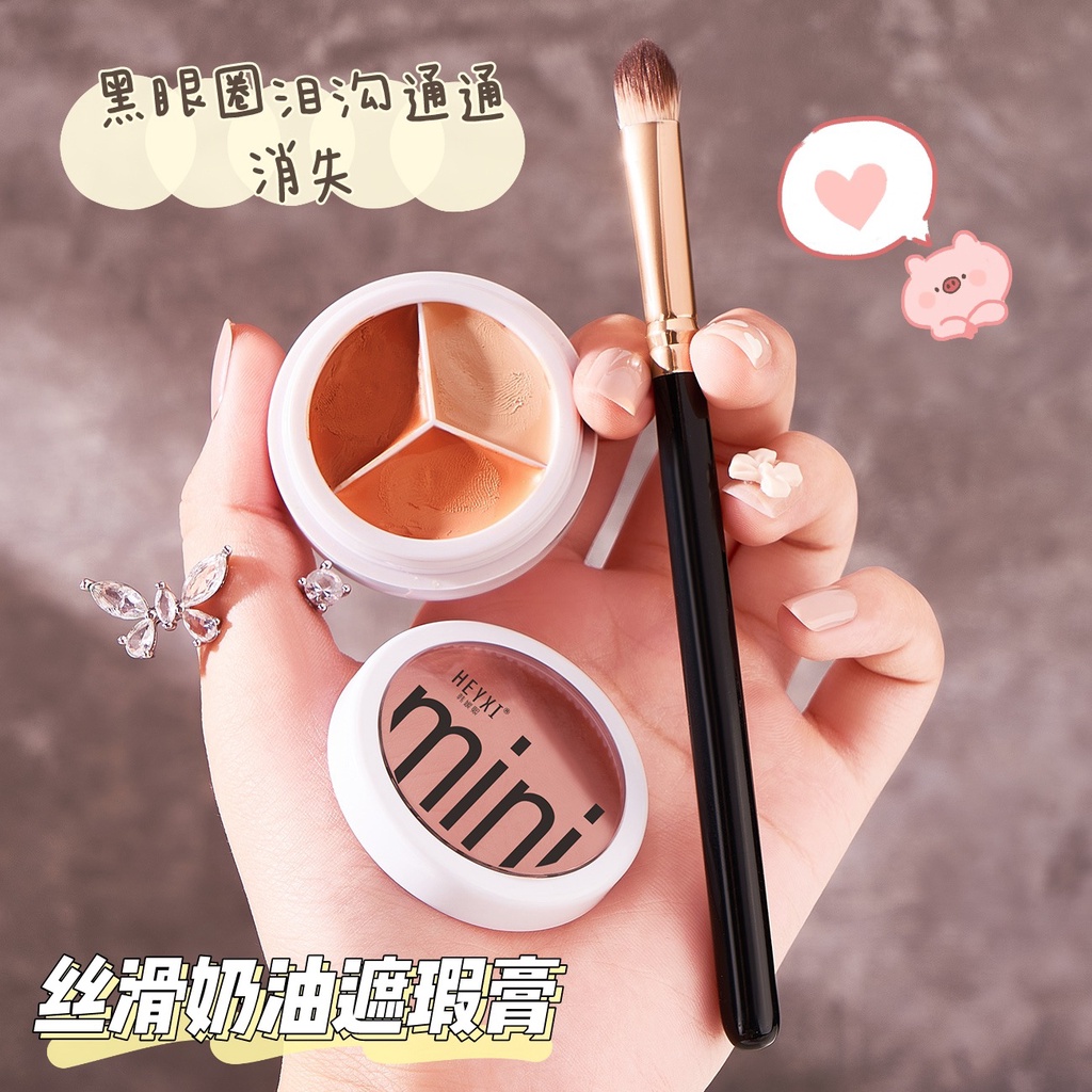 Kem Che Khuyết Điểm 3 Màu Che Phủ Quầng Thâm Chuyên Nghiệp