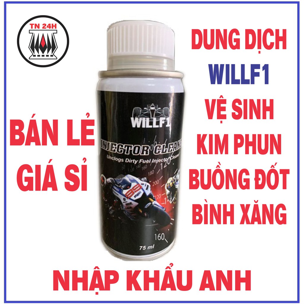 Vệ sinh Kim Phun WillF1 Injector Cleaner Nhập khẩu ANH 75ml