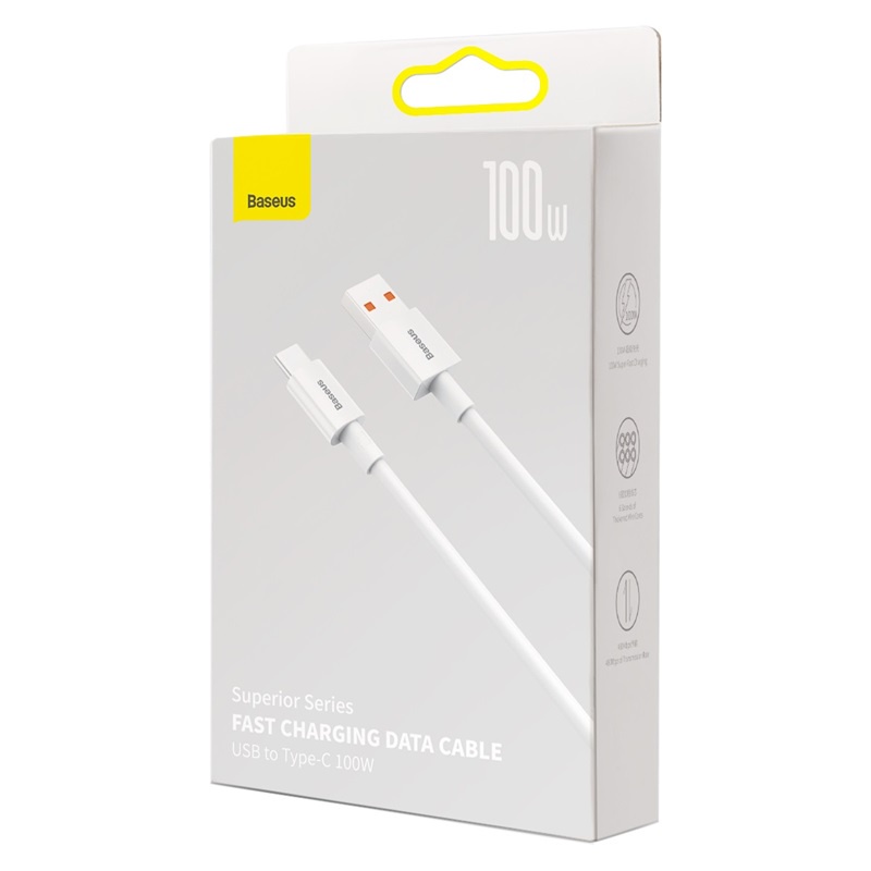 Dây Cáp Sạc USB Loại C Baseus 100W Dành Cho Huawei 6A Xiaomi