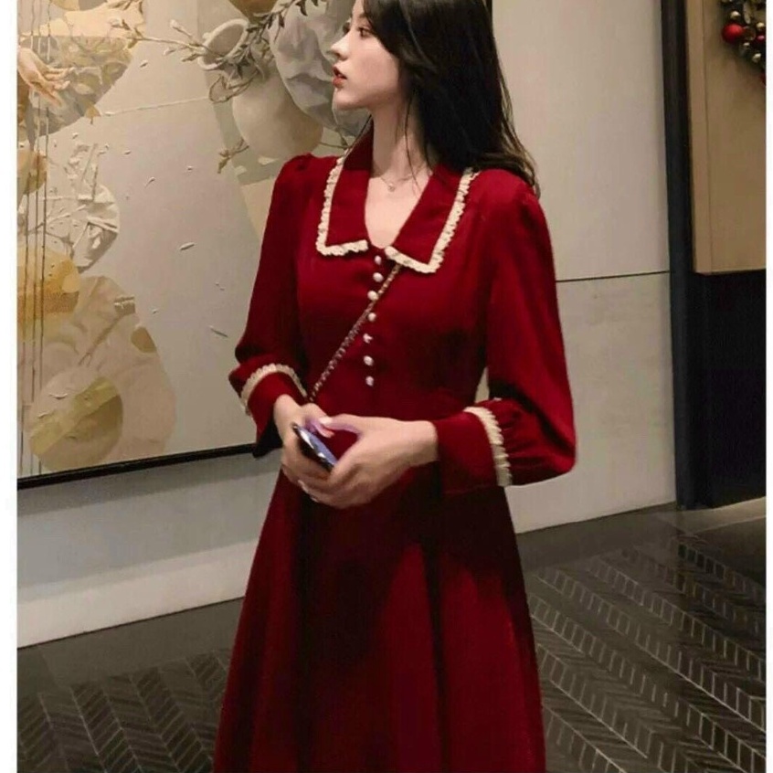 Đầm đính nút siêu xinh đi làm đi chơi đều đẹp fashionzero - 75074