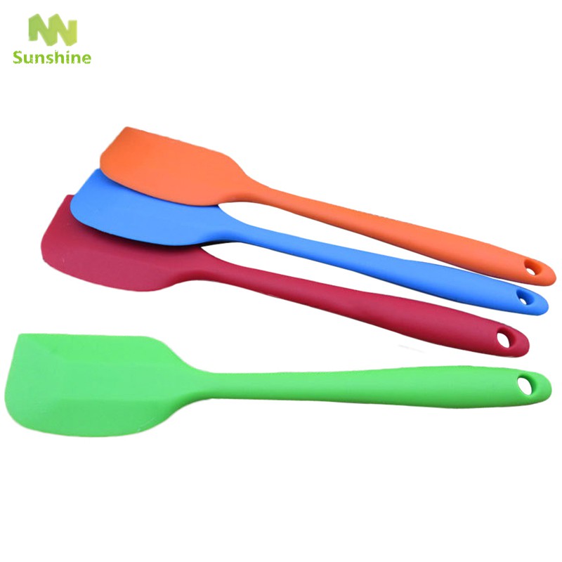 1pcs Silicone Baking Tool Cake Butter Spatula Scraper Color Random