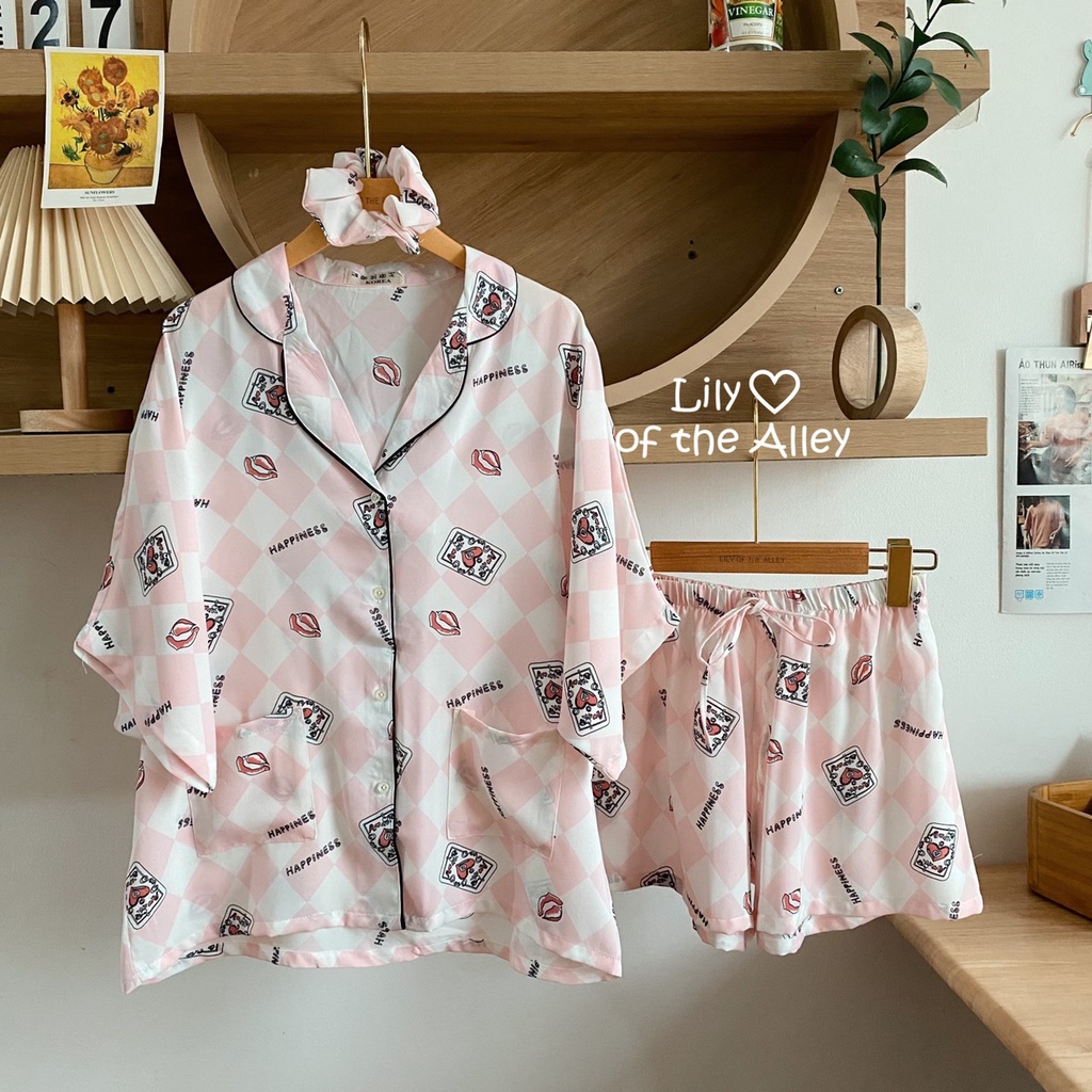 Set Pyjama kèm scrunchies