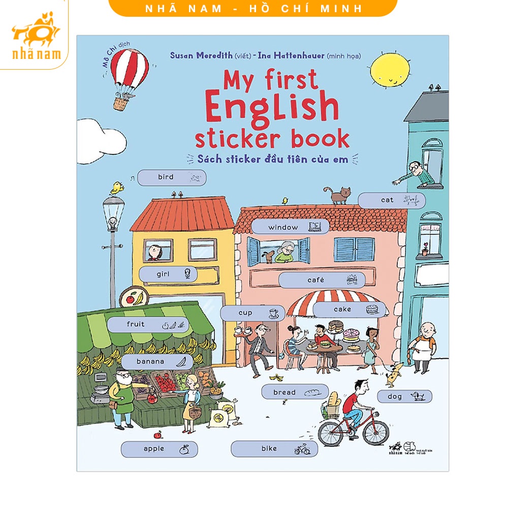 Sách - My First English Sticker Book - Sách Sticker Đầu Tiên Của Em (Nhã Nam HCM)