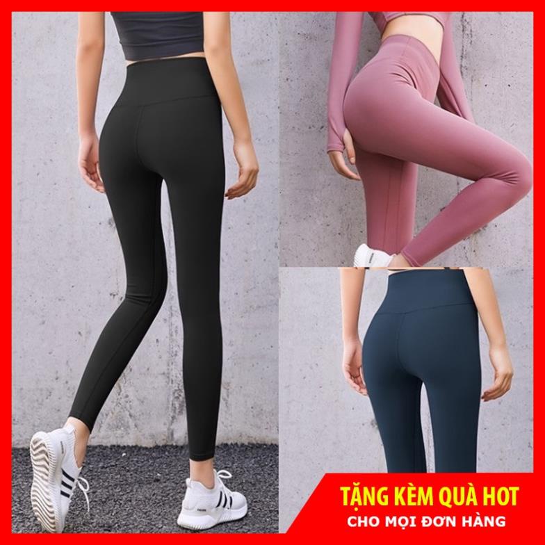 Quần Tập GYM YOGA Nữ Cạp Cao Nâng Mông Nịt Bụng Chất Vải Mịn Mát Thể Thao Tôn Dáng sexy