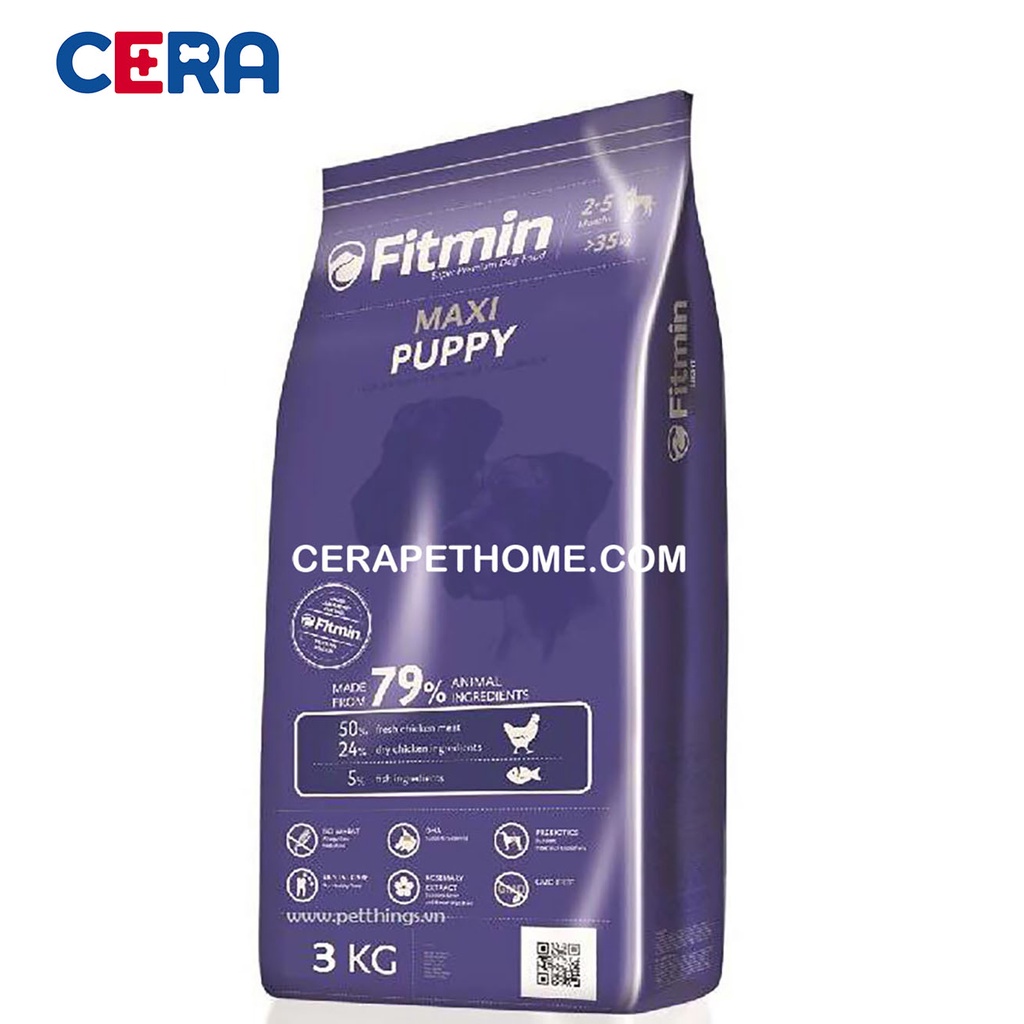 Thức Ăn Cho Chó - Fitmin Maxi Puppy 3 Kg