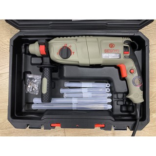 Máy khoan bê tông 3 chức năng seikyo 1050w tặng 5 mũi khoan