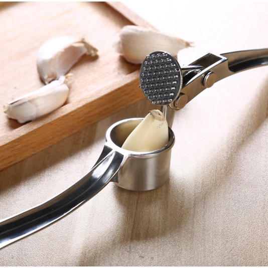 [FREESHIP] Dụng cụ ép tỏi, hành, ớt, gia vị… bằng Inox sạch sẽ, tiện dụng