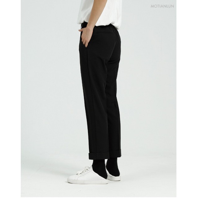 Quần âu baggy lưng thun Half 2365