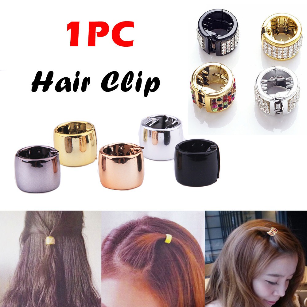 (Hàng Mới Về) Kẹp Tóc Co Giãn Đính Đá Thời Trang Cho Nữ