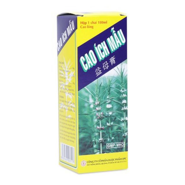 Cao ích mẫu 180ml OPC - Giảm đau bụng kinh, Điều hòa kinh nguyệt | BigBuy360 - bigbuy360.vn