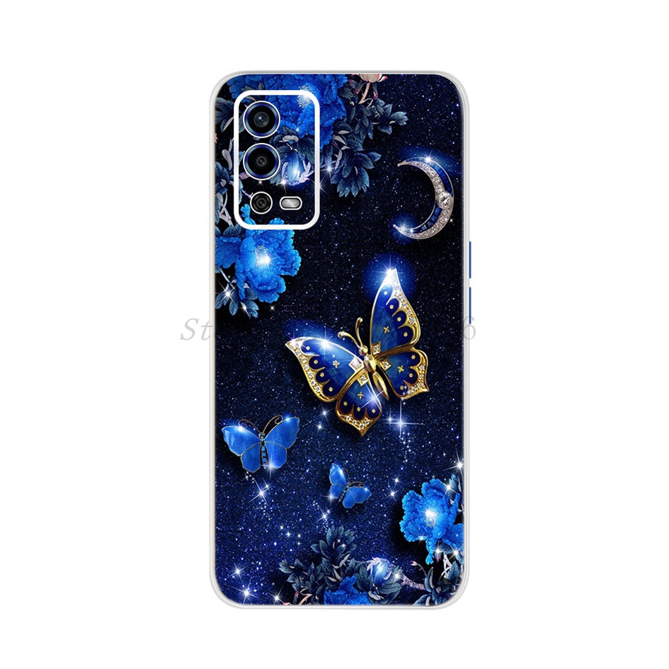 Ốp điện thoại silicon TPU mềm mỏng in họa tiết hoạt hình dễ thương cho OPPO A55 202155 A 55 4G 5G