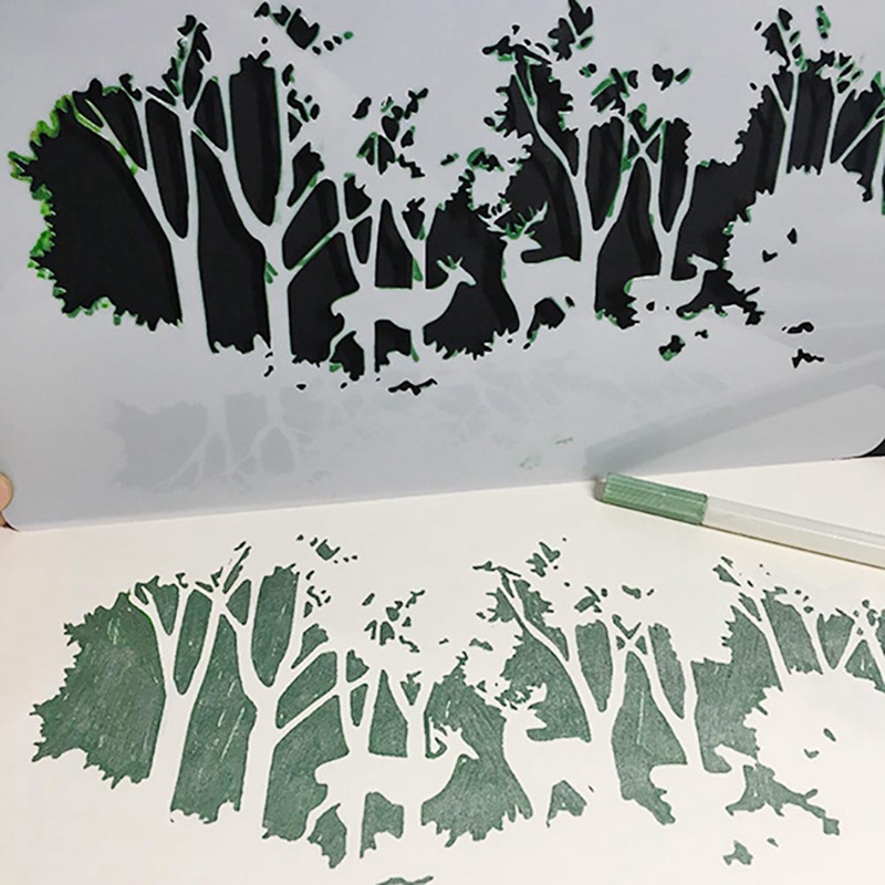 Khuôn mẫu cắt giấy tạo hình cây thông giáng sinh dễ thương