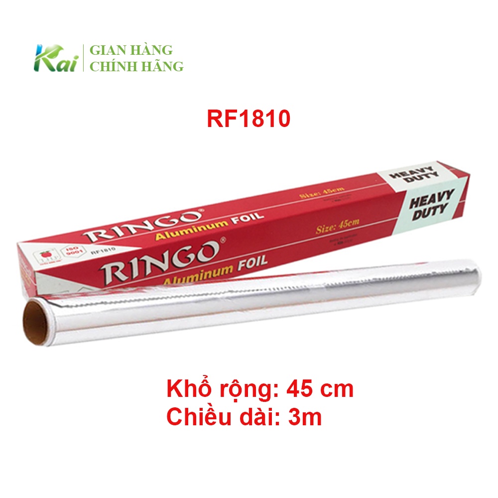 GIẤY BẠC MÀNG NHÔM nướng bọc thực phẩm NHÃN HIỆU RINGO THP loại RF1210/RF1810