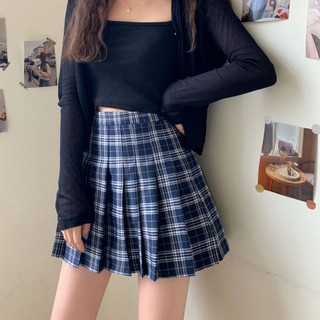 Chân váy xếp ly kẻ caro Ulzzang dành cho nữ