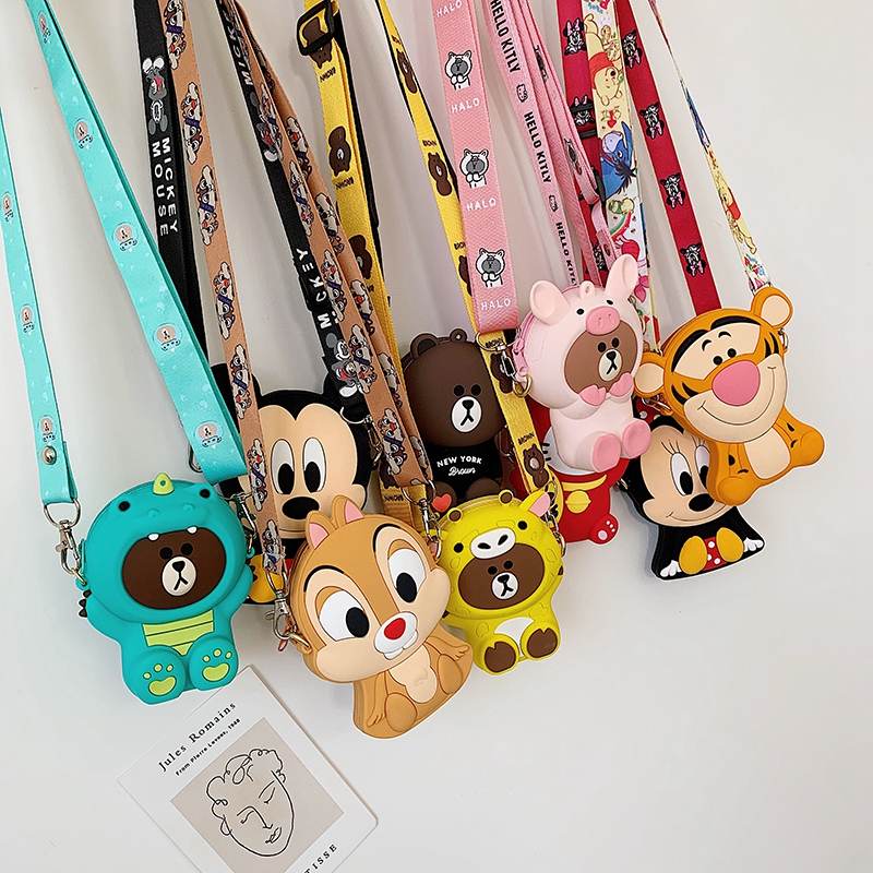 Túi đeo chéo hình gấu dễ thương cho bé gái