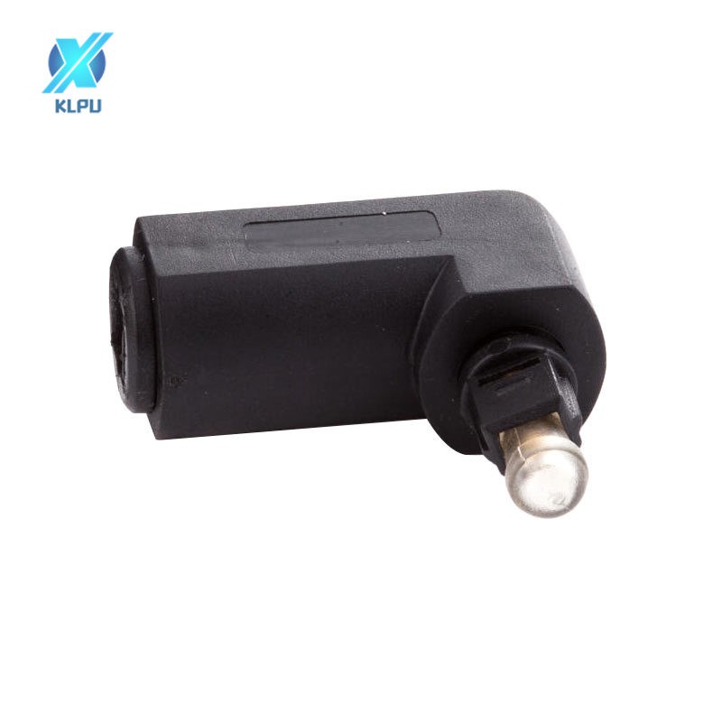 COD# Male to Female Optical Digital Audio Converter Adapter with 90 Degree Right Angle 360 Swivel for Toslink Jack #VN