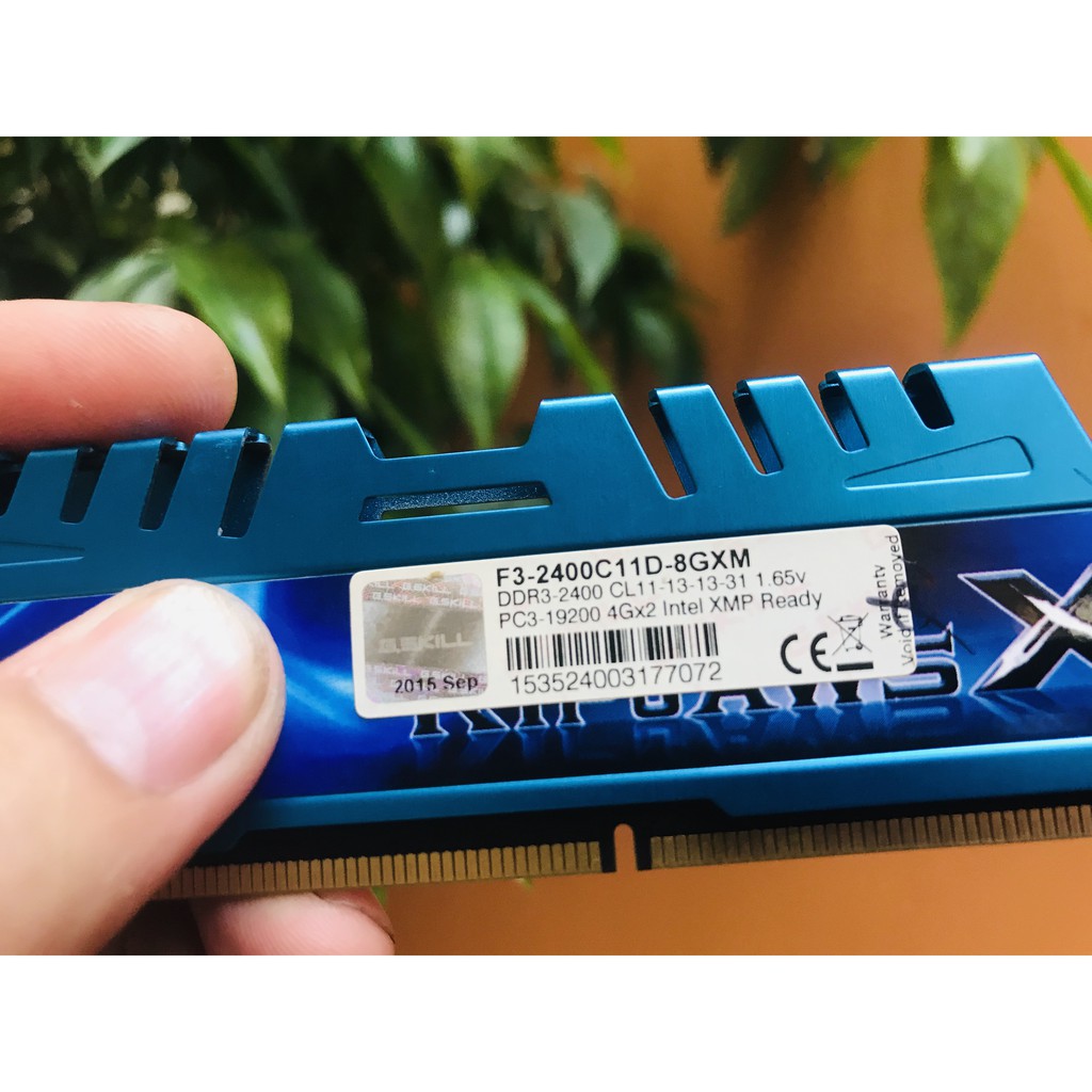 Ram Máy Tính Gskill Sniper, Gskill Ripjaws X DDR3 4G Bus 2400 Tản Nhiệt Thép