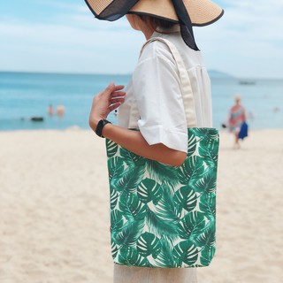 Túi vải canvas - Tropical Tote Bag - Cúc Craft