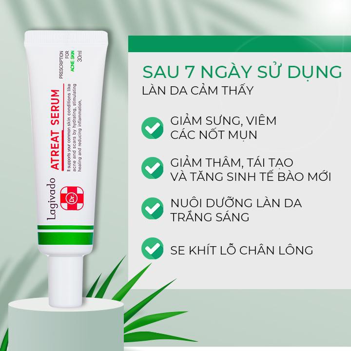 Tinh chất serum giảm mụn, ngừa thâm, se khít lỗ chân lông Hàn Quốc Lagivado  Dr. ATreat Serum 30 ml