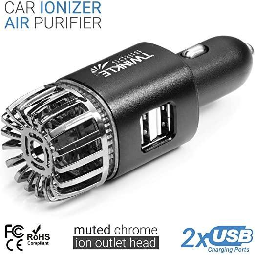 Máy làm sạch không khí bằng i-on âm tích hợp 2 cổng sạc USB - Twinkle Birds