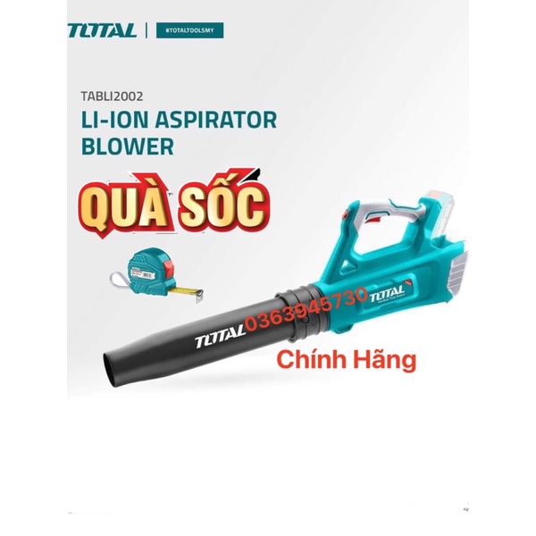 TOTAL Máy thổi bụi dùng pin Lithium 20V TABLI2002