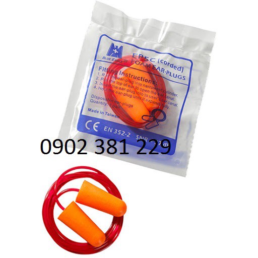 [KHUYẾN MÃI]  Nút tai chống ồn, nút giảm ồn Blue Eagle EP5C (có dây) - hình thật