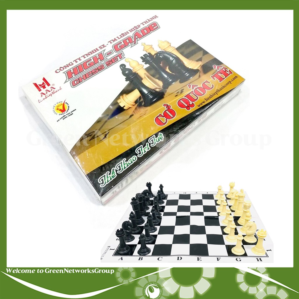 Bộ Cờ Vua Liên Hiệp Thành Tiêu Chuẩn Quốc Tế High Grade chess set Hàng Việt Nam Greennetworks