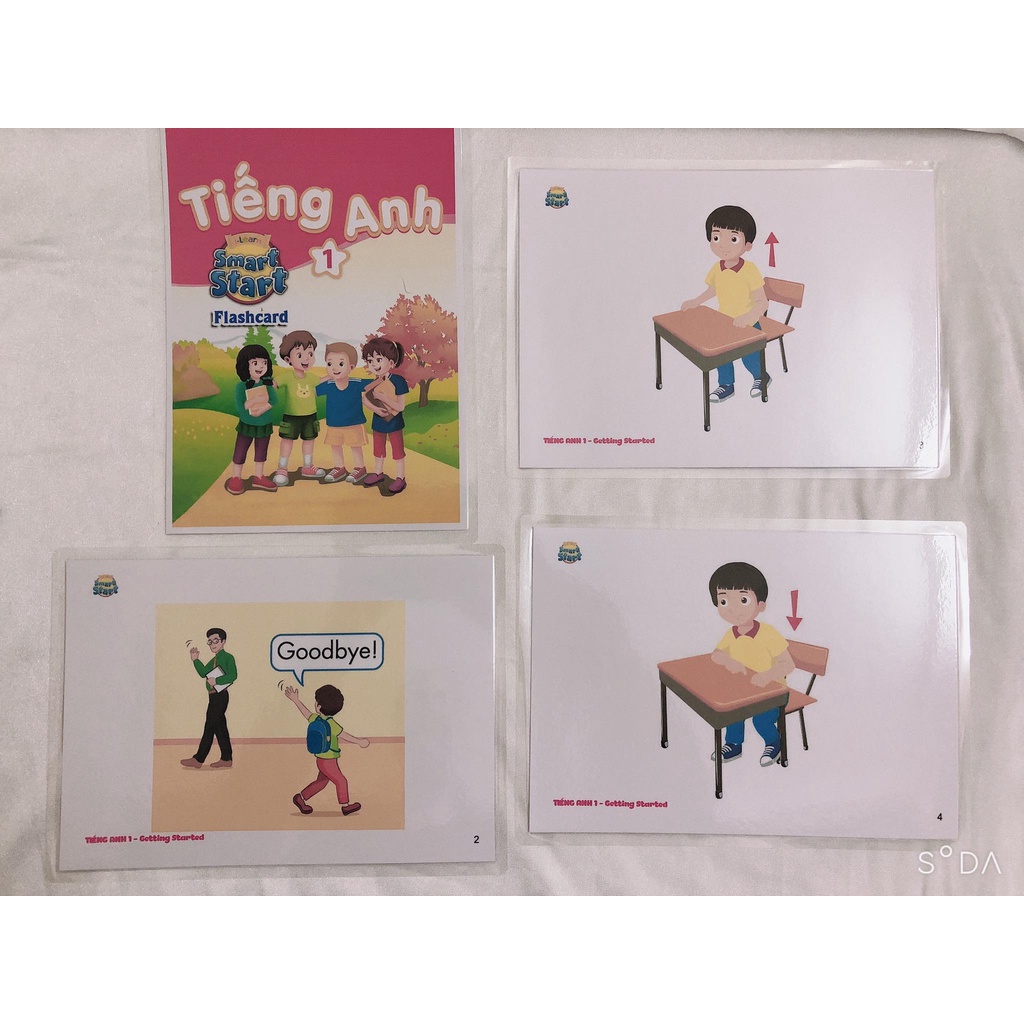 Thẻ Tiếng Anh Lớp 1- Smart Start 1 mới nhất bộ giáo dục - ép plastics siêu đẹp