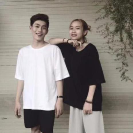 Áo thun trơn cotton, áo dáng rộng unisex (z) 2 | BigBuy360 - bigbuy360.vn