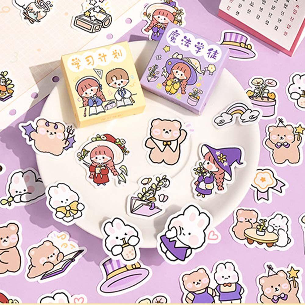 Bộ 300 Miếng Dán Hoạt Hình Dễ Thương Dùng Trang Trí Sổ Tay