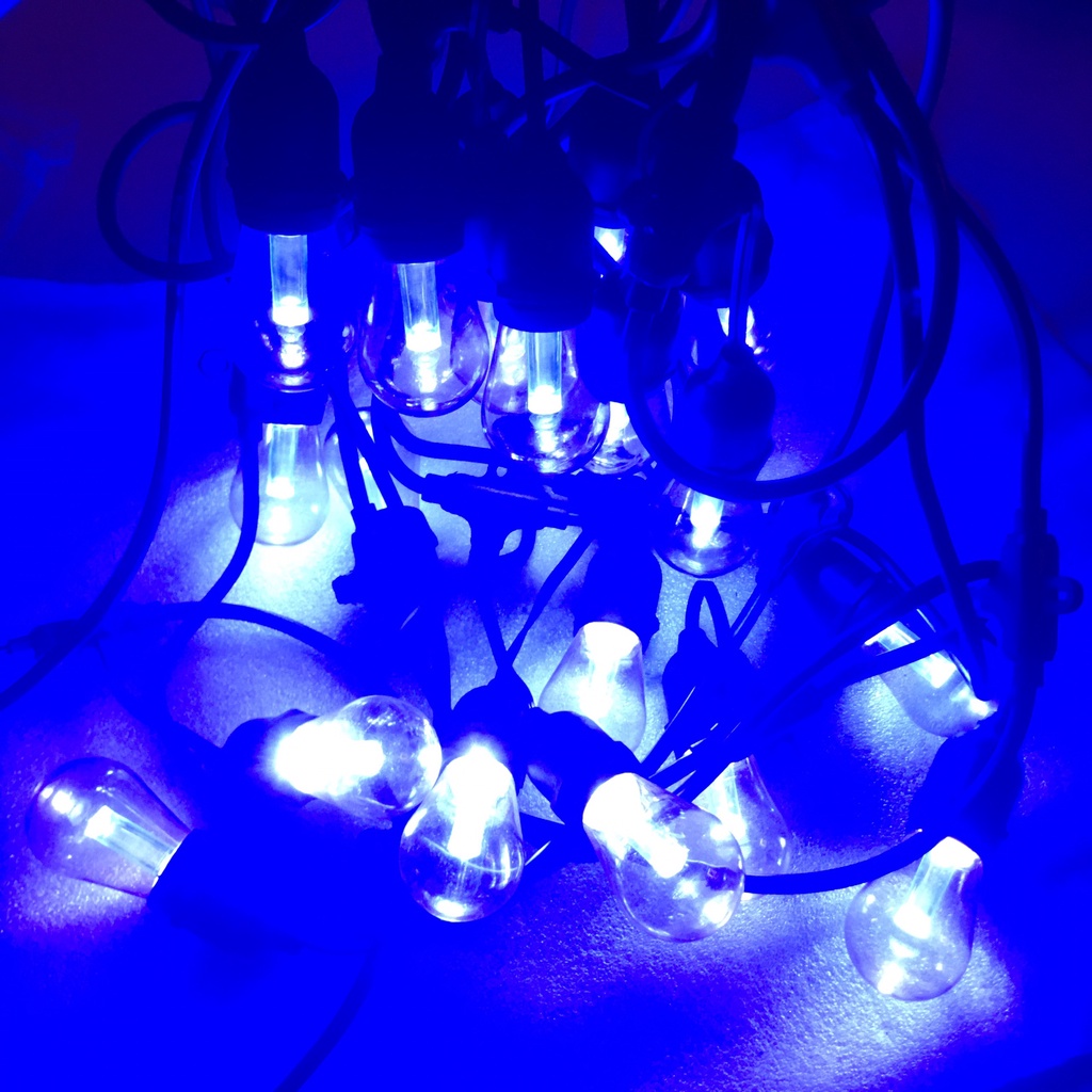 Bóng trang trí edison S14 nhiều màu, bóng búp chanh 3w nhiều màu