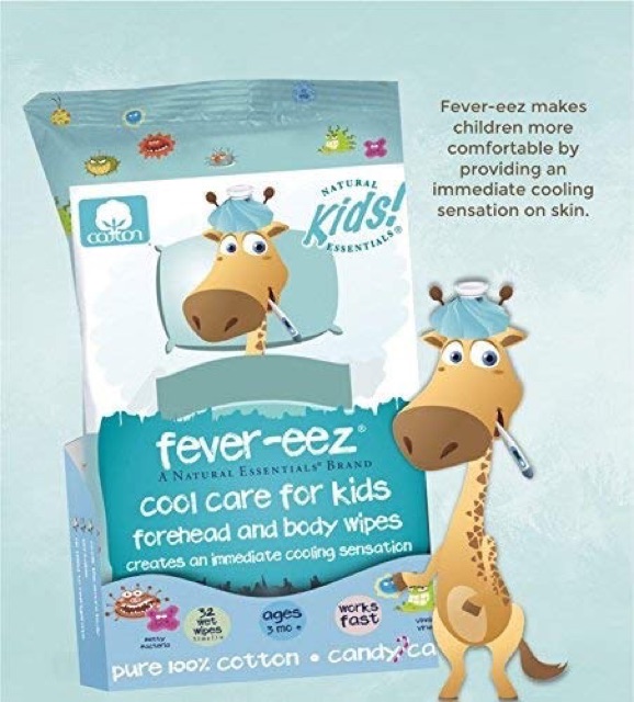 Giấy lau hạ sốt Fever-eez Mỹ 32 tờ