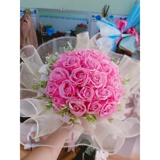 bó sáp hơn 30 bông