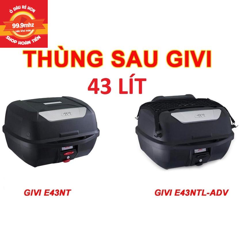 THÙNG SAU GIVI 43 LÍT E43NTL-ADV CÓ LƯỚI RÀNG ĐỒ ĐỰNG 2 NÓN BẢO HIỂM CHÍNH HÃNG BH 2 NĂM