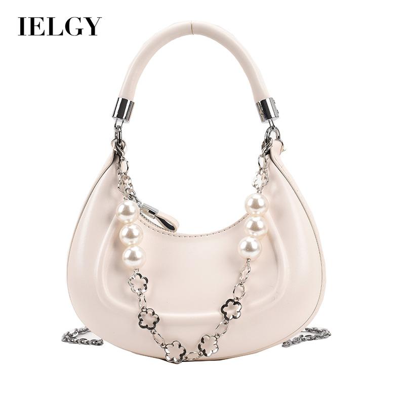 IELGY Túi Đeo Vai/Xách Tay Đính Ngọc Trai Cao Cấp Dễ Phối Đồ Thời Trang Cho Nữ
