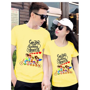 Áo thun gia đình nhóm team chất đẹp giá rẻ du lịch cuộc đời là những chuyến đi cotton co giản thoải mái