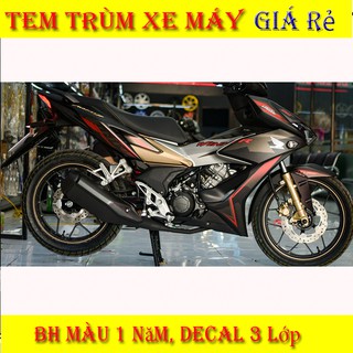 Tem Trùm Winner X Đen Nhám Chỉ Đỏ
