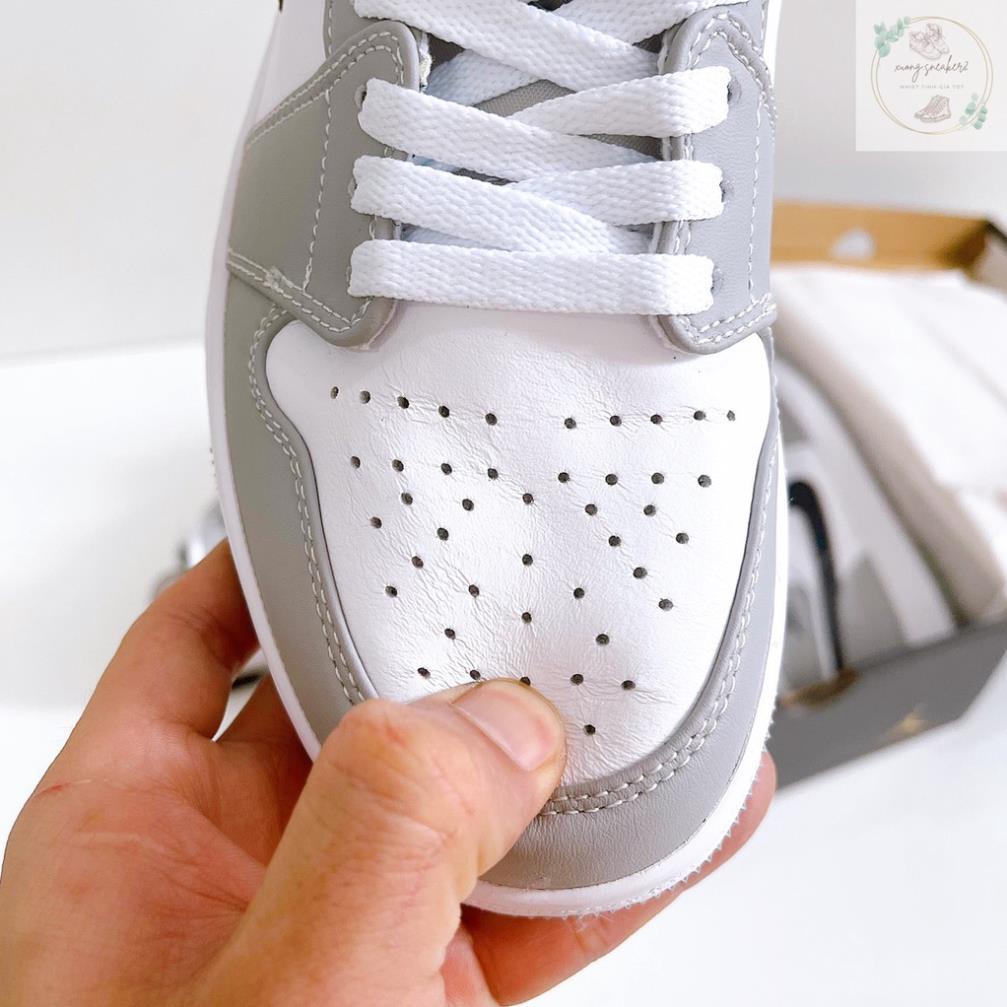 Giày Sneaker Nam Nữ màu XÁM cổ cao, Giày Nike Air Jordan JD Cổ CAO Cao Cấp HÀNG MỚI 👚