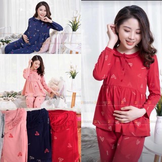Bộ đồ bầu và sau sinh hình trái tim Hot 2020