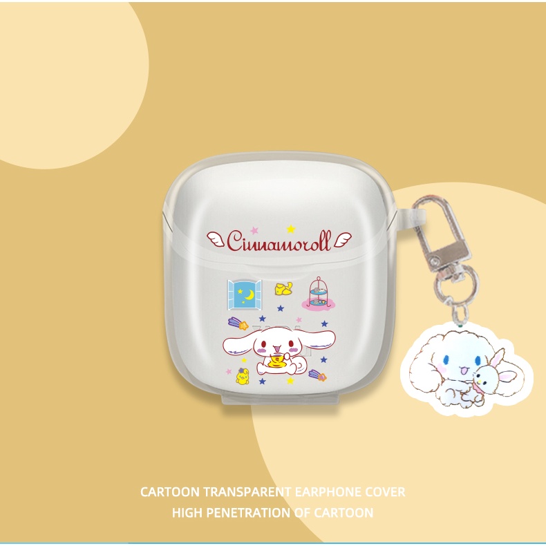 Vỏ Bảo Vệ Hộp Sạc Tai Nghe bluetooth Không Dây JBL Tune 225 TWS Bằng TPU Mềm Chống Sốc Họa Tiết Hoạt Hình Đơn Giản Ốp