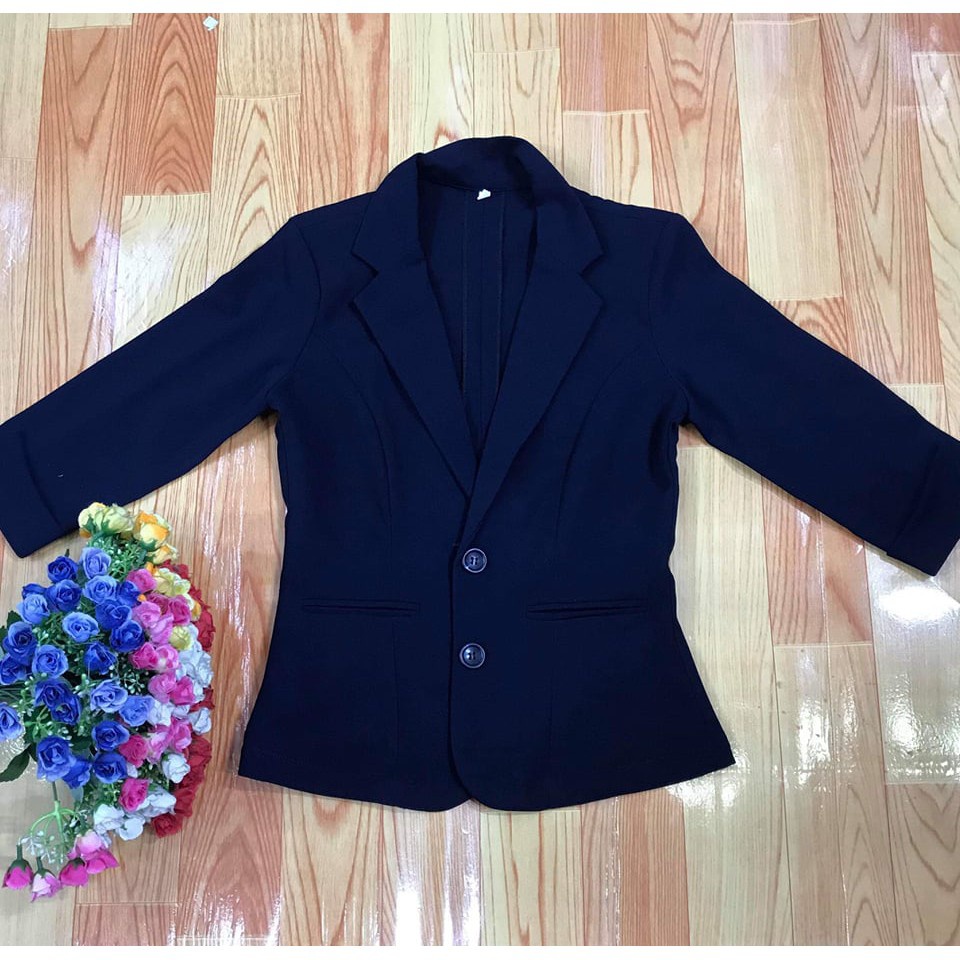 Áo vest đen công sở nữ tay lỡ cao cấp Linh Chi TL16, form đẹp, chuẩn