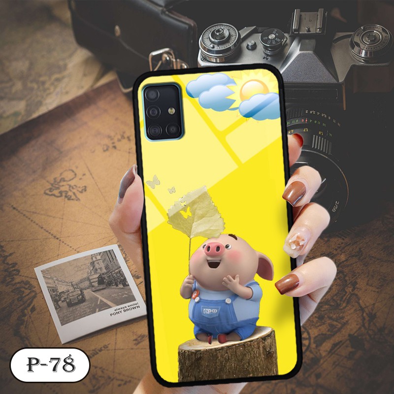 Ốp lưng kính 3D Samsung A51/ A71- hình cute