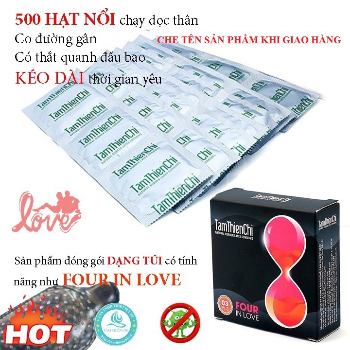 BCS TÂM THIỆN CHÍ FOUR IN LOVE HỘP 3 CHIẾC