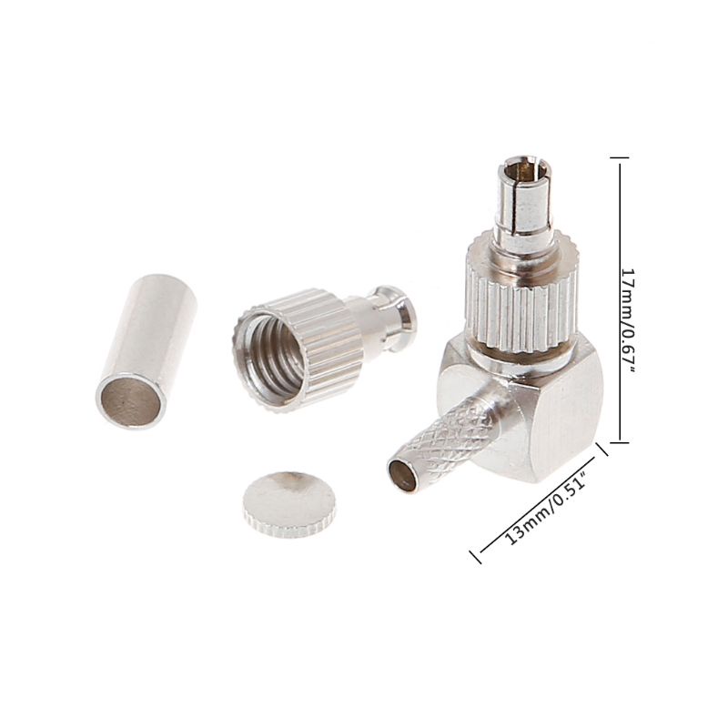 Đầu Nối Đồng Trục Nam 2 Trong 1 TS9 CRC9 Cho RG174 178 316