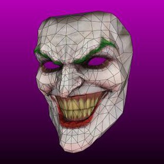 Mô hình giấy_ Mặt nạ Joker