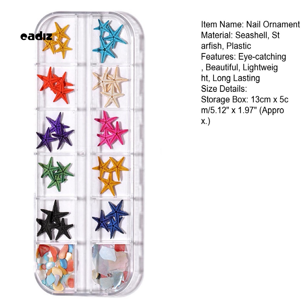 Phụ Kiện Trang Trí Móng Tay Hình Vỏ Sò Bằng Nhựa