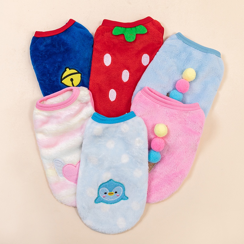 Áo Khoác Kiểu Hoạt Hình Giữ Ấm Mùa Đông Cho Thú Cưng